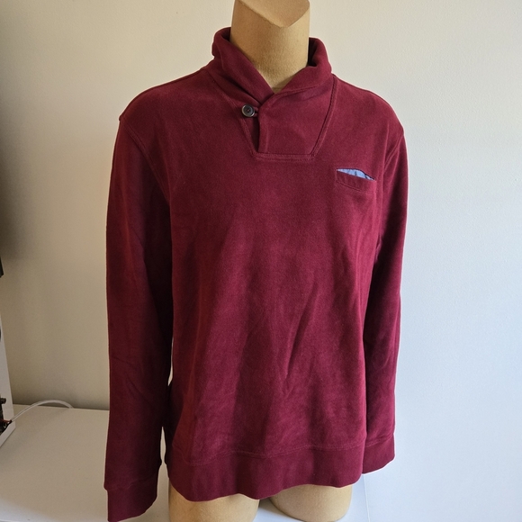 Tommy Hilfiger Raspberry Red Collar Sweater - Picture 2 of 13